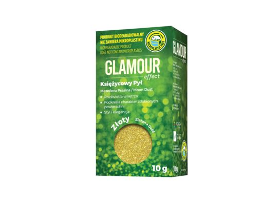 Brokat Glamour Effect Księżycowy Pył BIO złoty 10 g