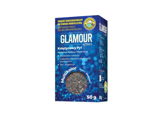 Brokat Glamour Effect Księżycowy Pył BIO multikolor 50 g
