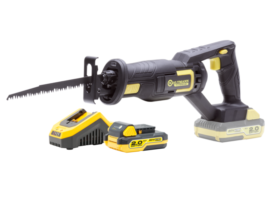 Piła szablasta 20 V z akumulatorem 2.0 Ah TURBO i ładowarką Kaltmann Titanium