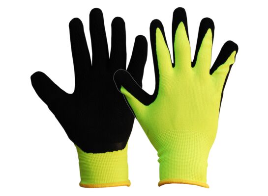 Rękawice fluor zielone (rozmiar 9") TECH-ON