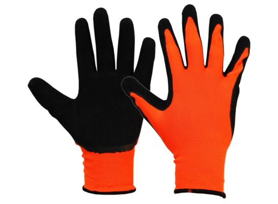 Rękawice fluor pomarańczowe (rozmiar 10") TECH-ON