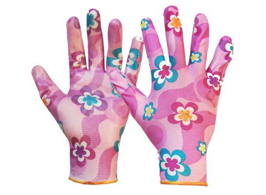 Rękawice flower violet (rozmiar 8") TECH-ON