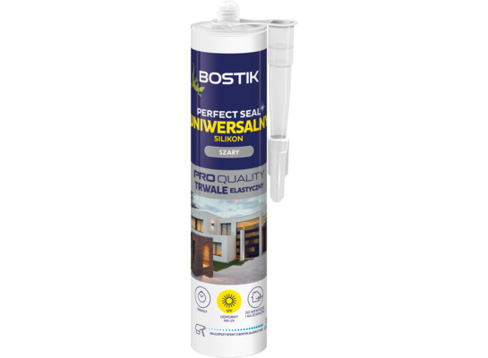 Silikon uniwersalny PERFECT 280 ml szary Bostik