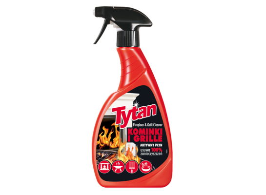 Płyn do czyszczenia szyb kominkowych i grilli Tytan spray 500 g