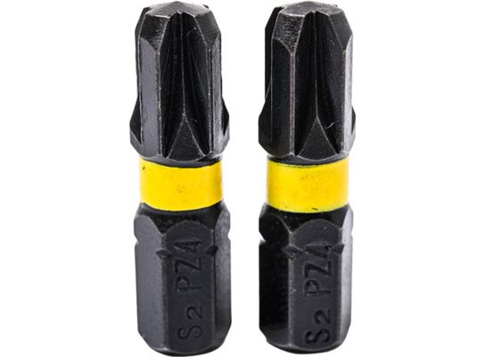 Końcówki wkrętakowe udarowe krzyżowe PZ4 x 25 mm, 2 szt.