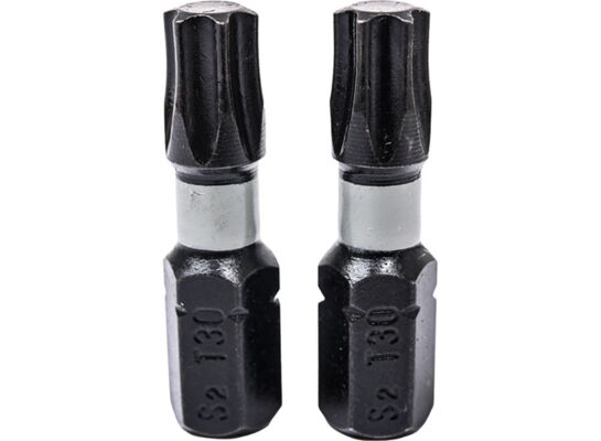Końcówki wkrętakowe udarowe Torx T30 x 25 mm, 2 szt.