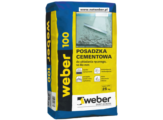Posadzka cementowa weber 100 25 kg WEBER