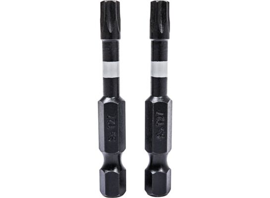 Końcówki wkrętakowe udarowe Torx T27 x 50 mm, 2 szt.