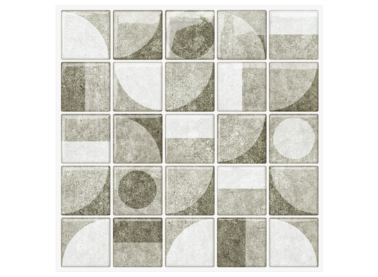 Płytka samoprzylepna wzór geometryczny szary 3D-1296 30,5 x 30,5 cm 4 szt.