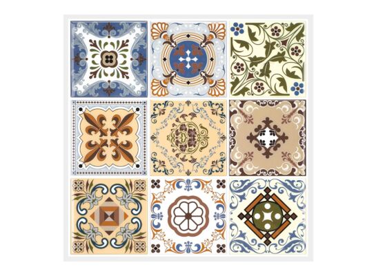 Płytka samoprzylepna kwiatowo-geometryczne 3D-1105 30,5 x 30,5 cm 4 szt.