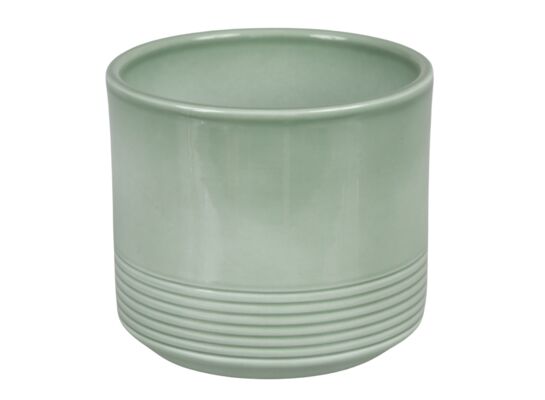 Osłonka cylinder RILLE 992 16 cm ZIELONA SZAŁWIA LAZUR