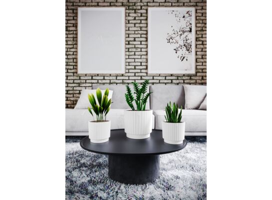 Donica Mika Cyli 38,5 x 42 cm biały