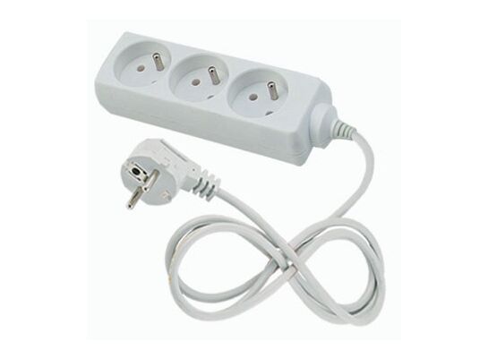 Przedłużacz listwowy 3 m 3 gniazdowy z uziemieniem EPS-303