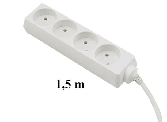 Przedłużacz listwowy 1,5 m 4 gniazdowy bez uziemienia EPS-41,5