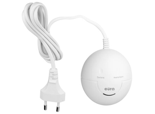 Czujnik gazu ''eura'' GD-02A2 - 230 V / 50 Hz - AC 230 V przewód 1,5 m metan żywotność sensora 5 lat