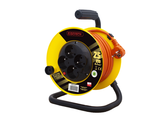 Przedłużacz bębnowy 25 m 4 gniazdowy z uziemieniem pzb1-40-25y-1