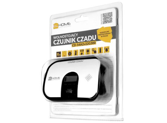 Czujnik czadu "eura" CD-54A2v22G300 - bateryjny wyświetlacz LCD wolnostojący -termometr