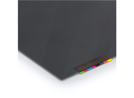 Szkło z polistyrenu 4 mm gładka grafitowa 25 x 50 cm Robelit