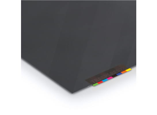 Szkło z polistyrenu 2 mm gładka grafitowa 25 x 50 cm Robelit
