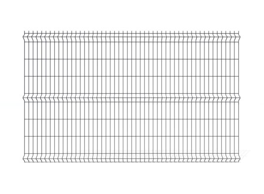 Panel ogrodzeniowy 3D 153 x 250 cm antracytowy