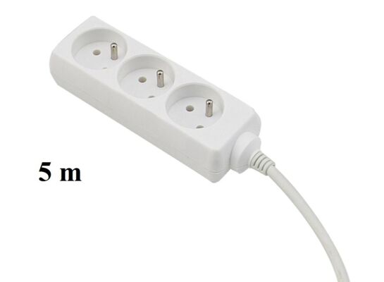 Przedłużacz listwowy 5 m 3 gniazdowy z uziemieniem EPS-305