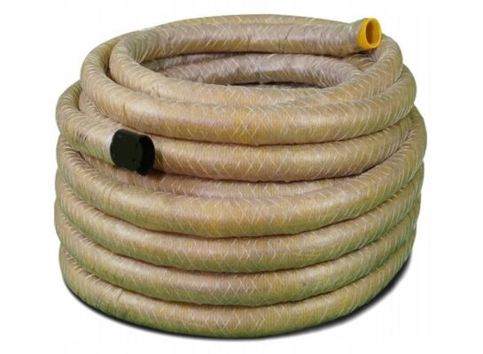 Rura drenarska PVC fi 100 mm w otulinie z PP 50 mb