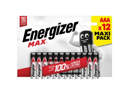 Bateria Energizer max AAA LR03 12 sztuk eco