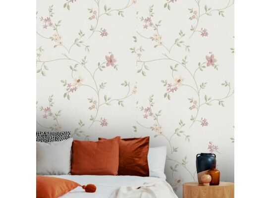 Tapeta winylowa na flizelinie w kwiaty