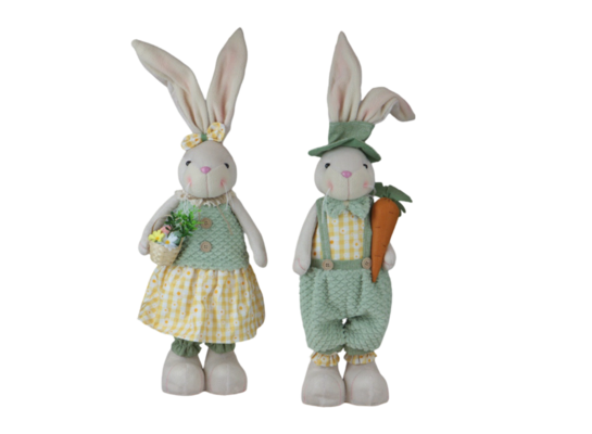 Wielkanocna figurka tekstylna zając 82 cm