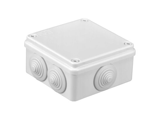 Puszka odgałęźna natynkowa z dławicami IP55 100 x 100 x 50 mm