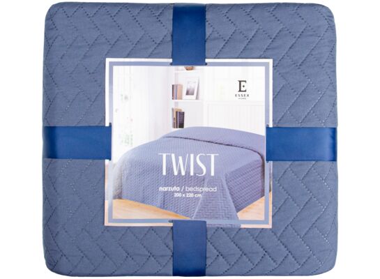 Narzuta Twist 240 x 260 cm granatowy