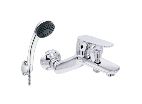 Bateria wannowa ścienna jednouchwytowa 35 mm SIGMA z zestawem prysznicowym