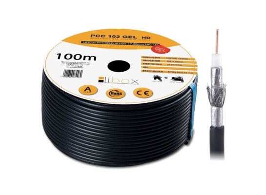 Kabel koncentryczny PCC102 + żel rolka -100 m libox