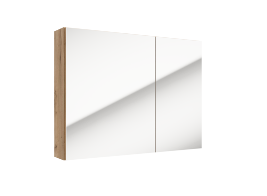 Szafka wisząca z lustrem SALSA E80 80 x 60 x 15 cm 2D0S DSM dąb craft złoty