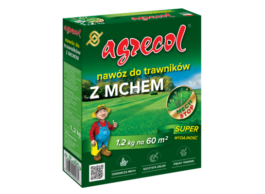 Nawóz do trawników na mech 1,2 kg Agrecol