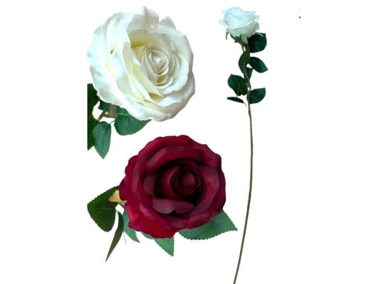 Gałązka róży 63 cm mix