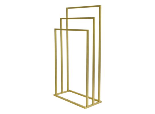 Stojak na ręcznik 3-ramienny złoty