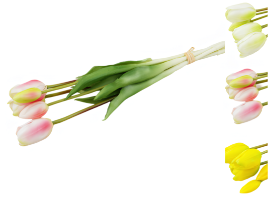 Bukiet tulipan 5 główek 44 cm mix