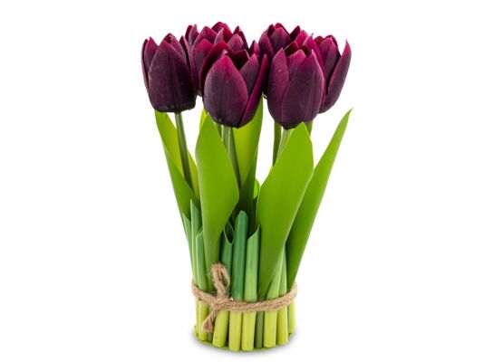 Bukiet tulipanów 20 cm ciemnoróżowy