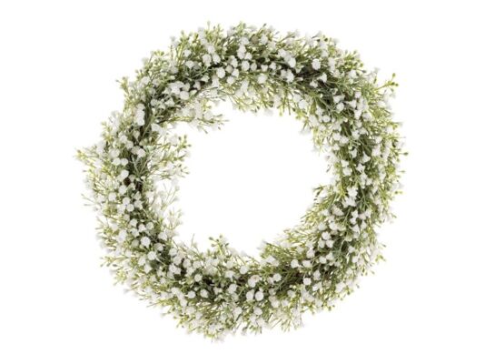 Wianek z gipsówki 40 cm