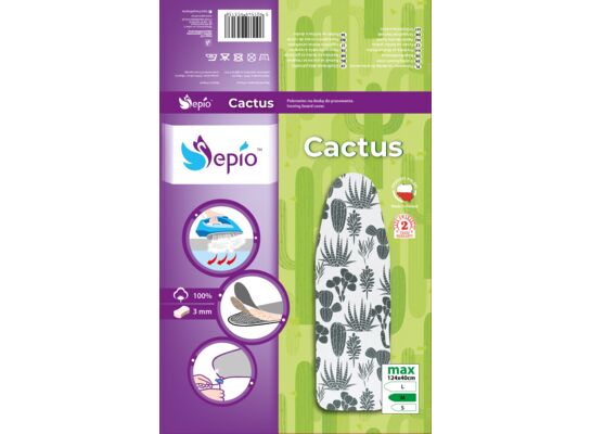 Pokrowiec na deskę do prasowania Cactus M 124 x 40 cm