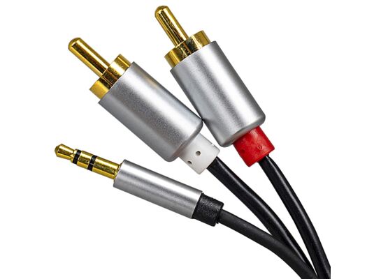 Kabel 3 m jack 3,5 mm - 2x rca hq LB0093 libox