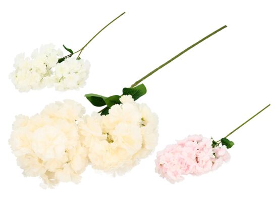 Gałązka wiśni 70 cm biały / różowy