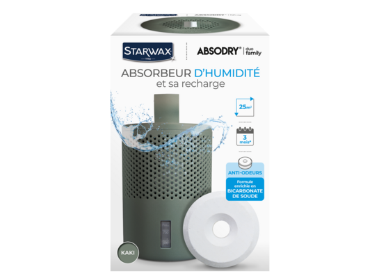 Pochłaniacz wilgoci khaki z 1 tabletką