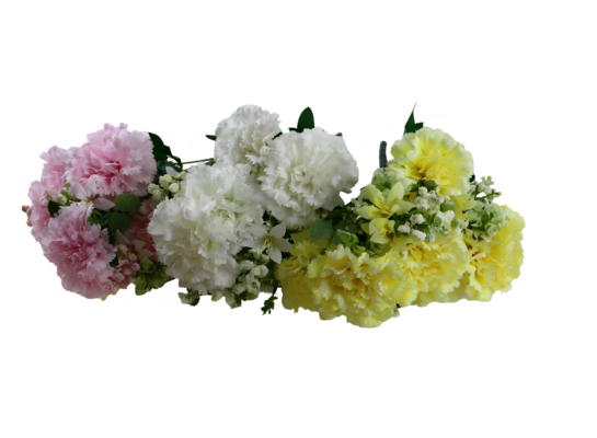 Bukiet goździków 9 główek 44 cm mix kolorów