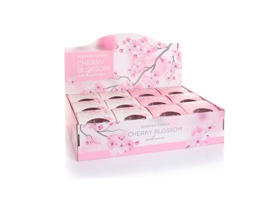 Świeca zapachowa w szkle Cherry Blossom 115 g 12 sztuk