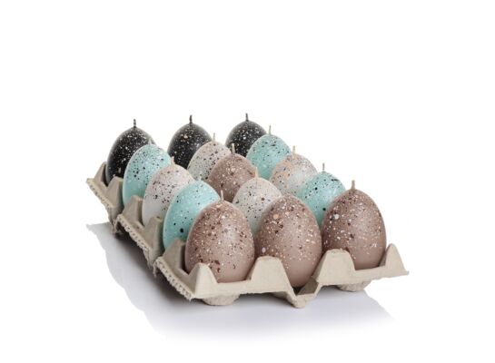 Świeca ozdobna Eggs in Spots 4,5 x 6 cm mix