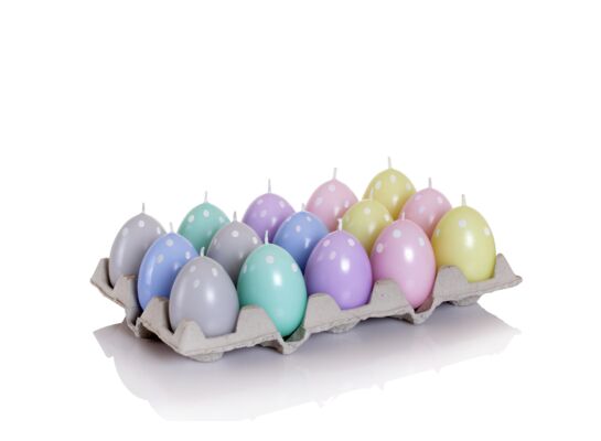 Świeca ozdobna Easter Colours jajko 4,5 x 6 cm mix