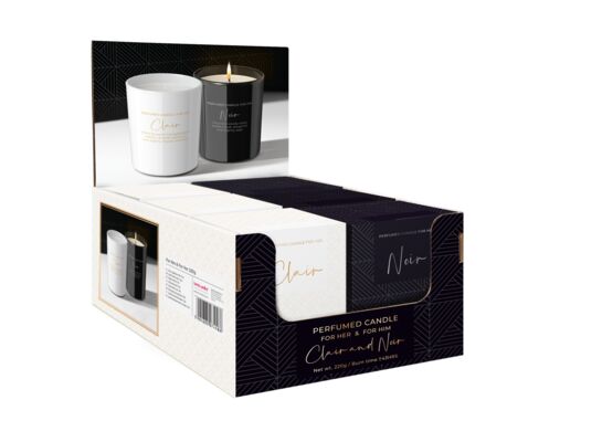 Świeca zapachowa w szkle For Her & For Him 6 sztuk mix