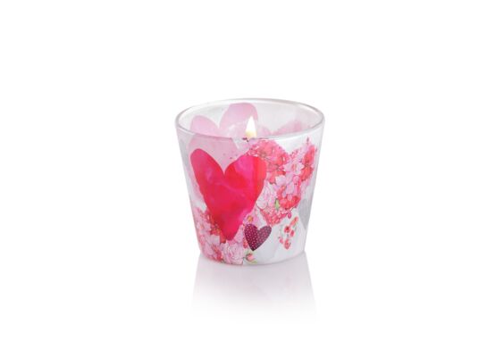 Świeca zapachowa w szkle Flowers Hearts